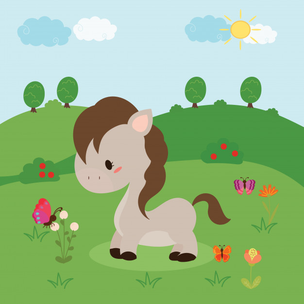 Cute Horse Vector Vector Premium Download 626x626 Cute Horse Vector Vector Premium Download