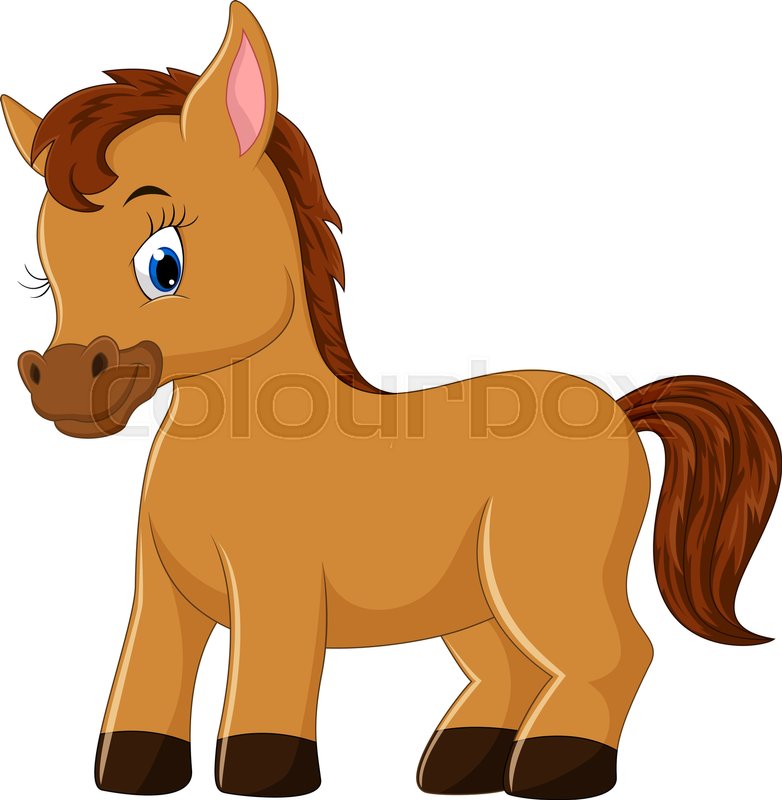 Illustration Of Cute Horse Cartoon Stock Vector Colourbox 782x800 Illustration Of Cute Horse Cartoon Stock Vector Colourbox