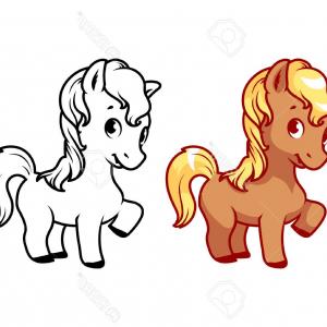 Photostock Vector Cute White Little Pony Or Horse Vector 300x300 Photostock Vector Cute White Little Pony Or Horse Vector