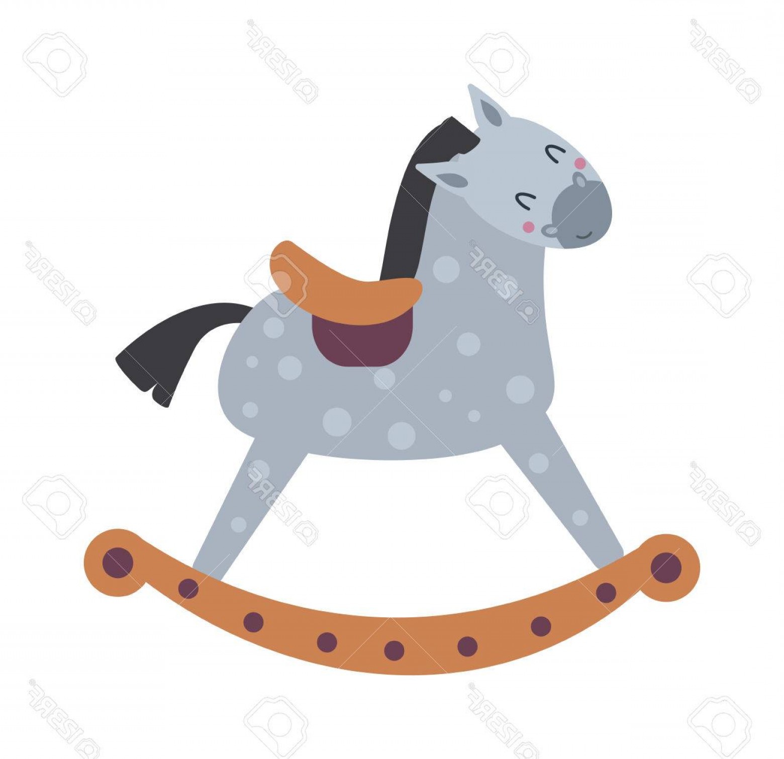 Photostock Vector Toy Horse Vintage Rocking Horse Isolated 1560x1510 Photostock Vector Toy Horse Vintage Rocking Horse Isolated