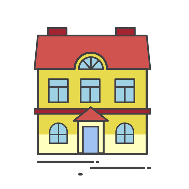 626x626 Illustration Of A Cute House Vector Free Download
