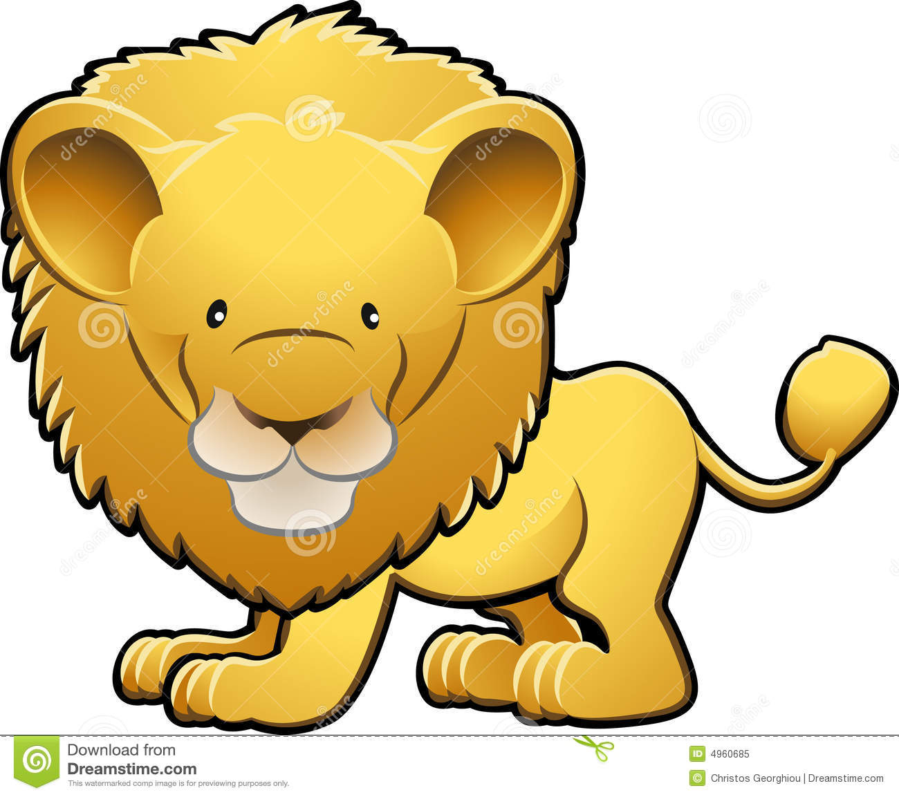 Cute Lion Vector