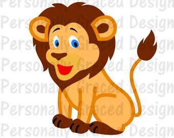 340x270 Cute Lion Vector Etsy