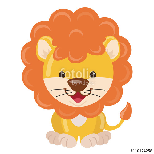 500x500 Cute Lion Vector Illustration Stock Image And Royalty Free