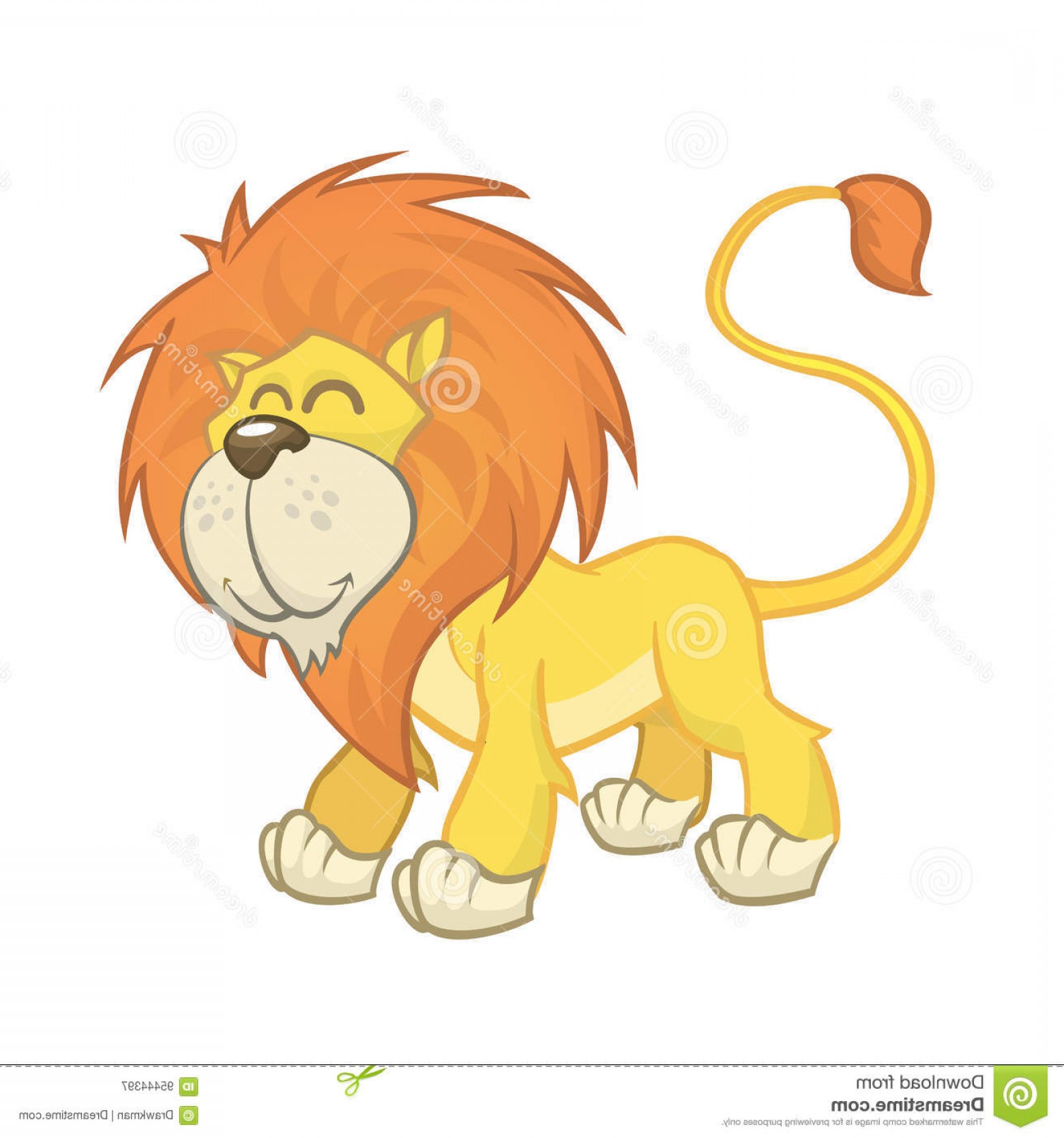 1560x1668 Stock Illustration Cute Cartoon Lion Vector Isolated Image Soidergi