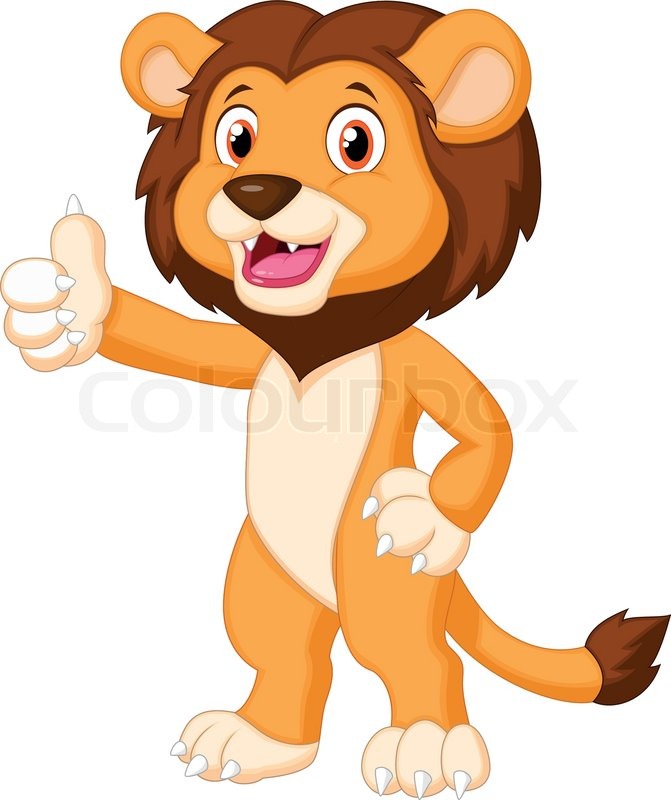 671x800 Vector Illustration Of Cute Lion Stock Vector Colourbox