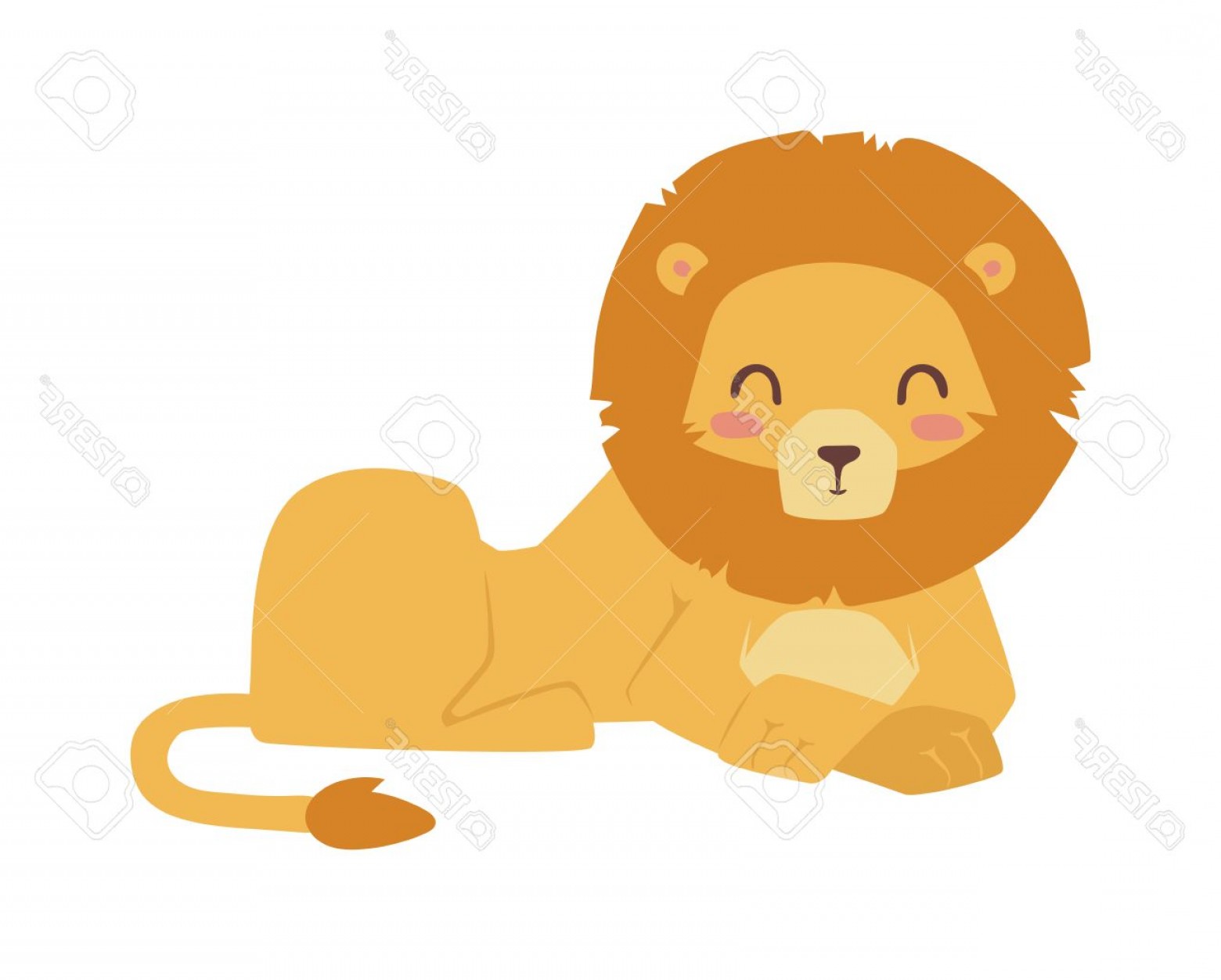 1560x1252 Cartoon Lion Vector Studiogrfx