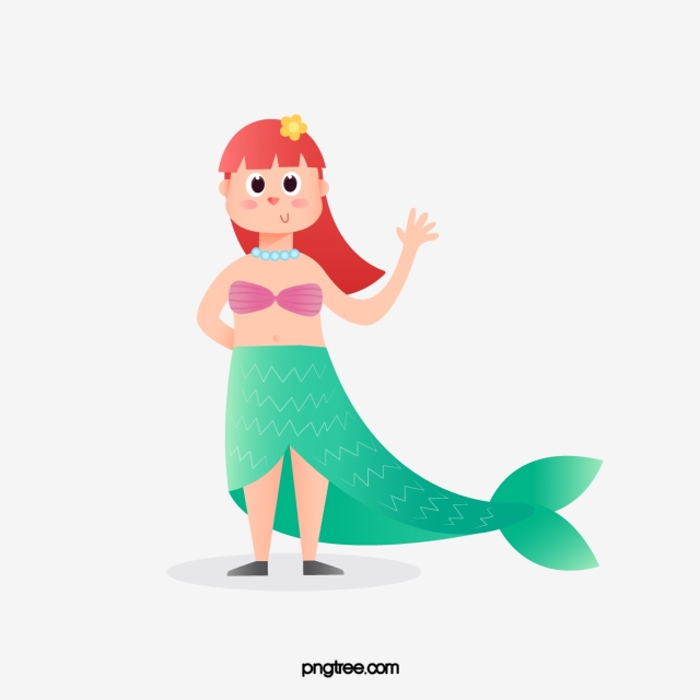 640x640 Halloween Cartoon Cute Mermaid, Halloween, Children, Mermaid Png