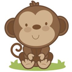 236x236 Cute Monkey Face Clipart
