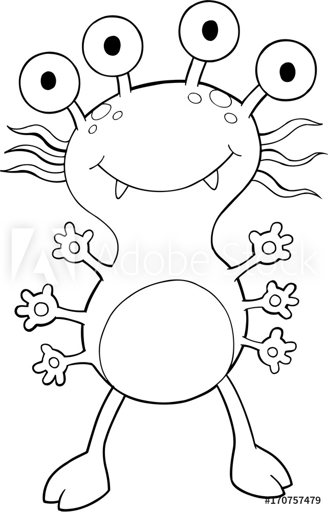 641x1000 Paintings On Glass Cute Monster Vector Illustration Art