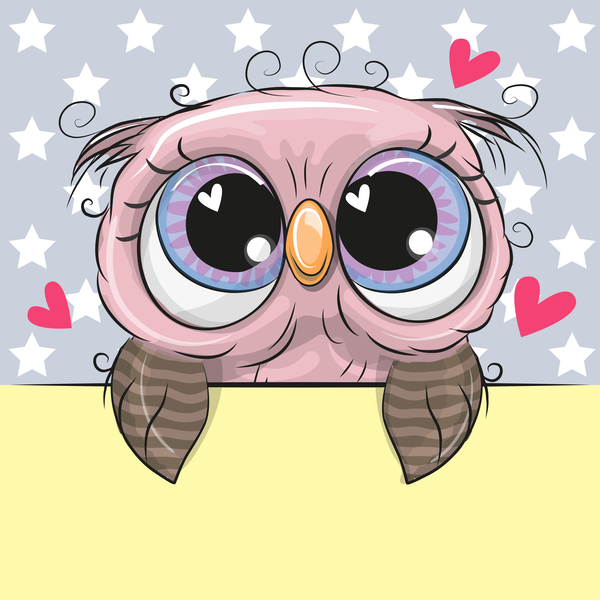 Cute Cartoon Owl Vectors Design Free Download 600x600 Cute Cartoon Owl Vectors Design Free Download