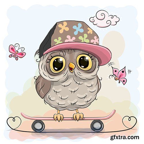 Cute Cartoon Owl Vector, Photoshop Psdafter Effects, Tutorials 500x500 Cute Cartoon Owl Vector, Photoshop Psdafter Effects, Tutorials