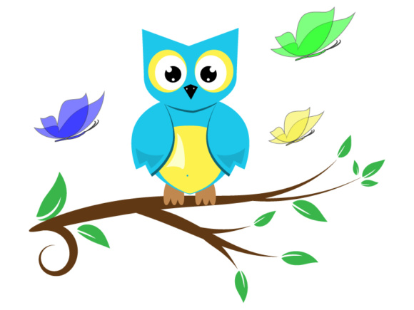 Cute Owl Vectors Dxf Png Vector Graphic 580x435 Cute Owl Vectors Dxf Png Vector Graphic