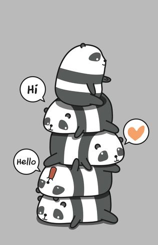 Cute Panda Vector