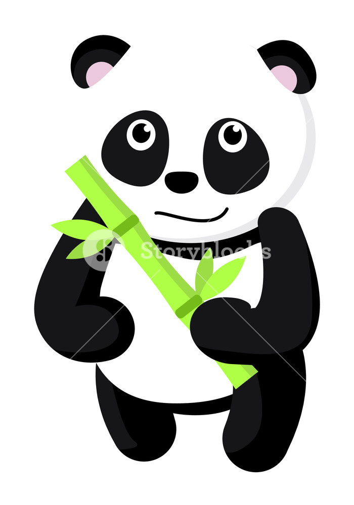 700x1000 Cute Panda Icon Flat Illustration Of Cute Panda Vector Icon