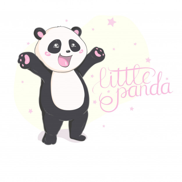 626x626 Cute Panda Vector Vector Premium Download