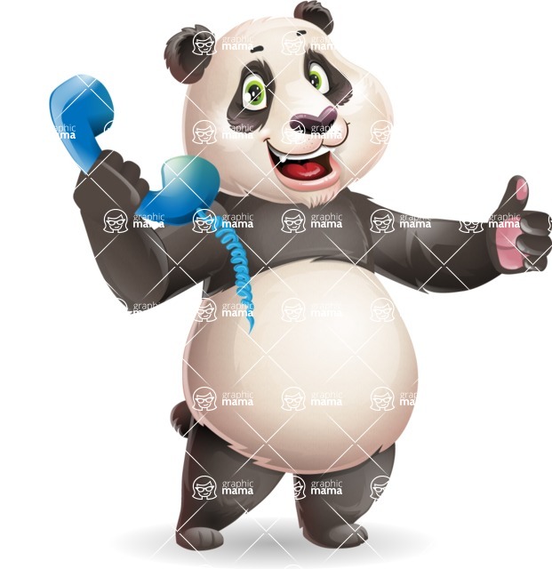621x640 Cute Panda Vector Cartoon Character Vector Cartoon Character