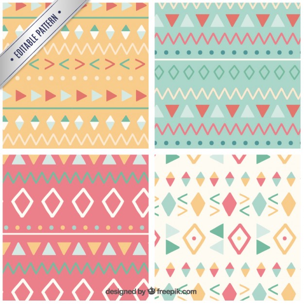 626x626 Cute Ethnic Patterns Vector Free Download