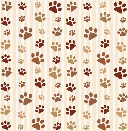 489x500 Animal Footprints Cute Pattern Vector Free Vector In Encapsulated