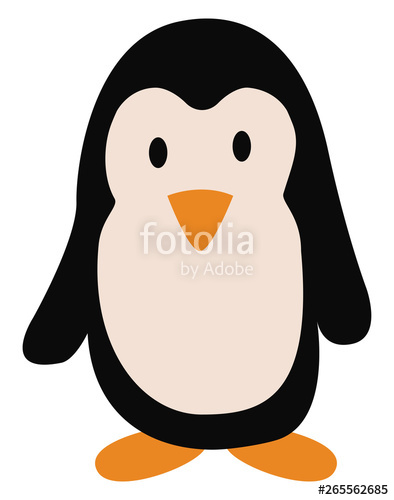 394x500 A Cute Penguin Vector Or Color Illustration Stock Image