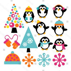 300x300 Cute Cartoon Penguins Vector Clipart Catchsplace