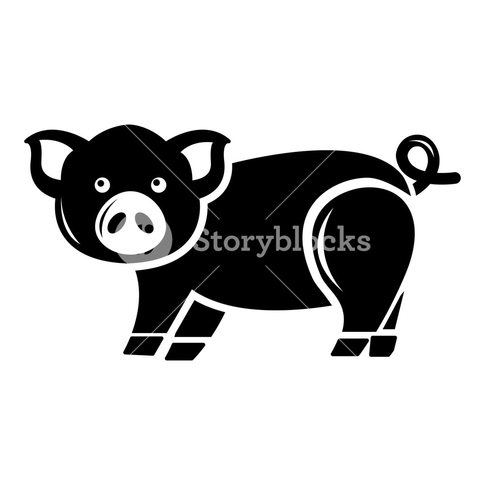 Cute Pig Icon Simple Illustration Of Cute Pig Vector Icon 1000x1000 Cute Pig Icon Simple Illustration Of Cute Pig Vector Icon