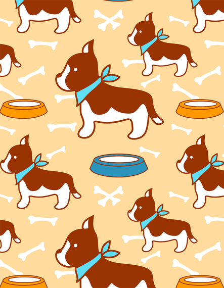 443x570 Tile Vector Super Cute Puppy