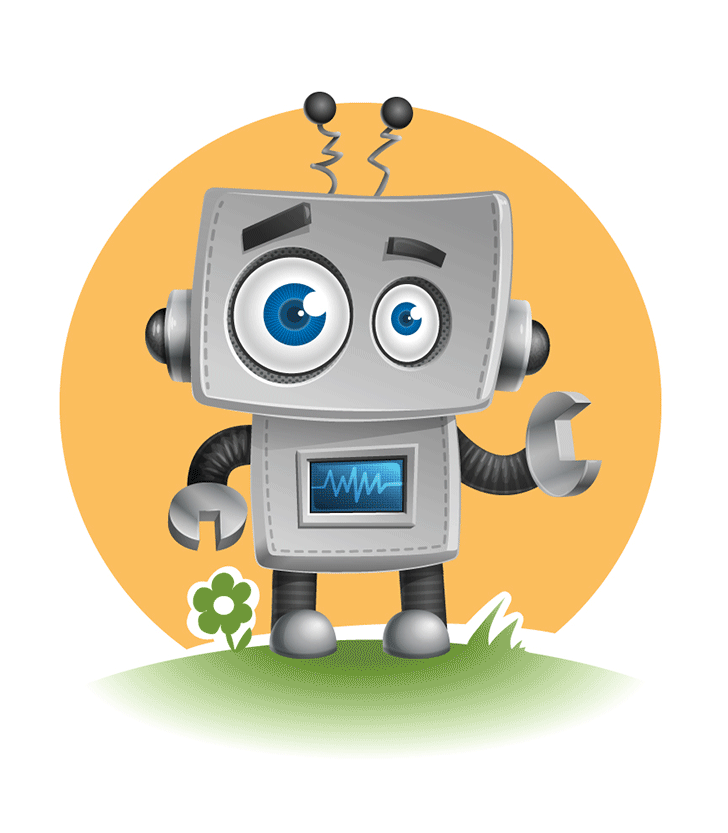 728x833 Free Cute Vector Robot Character Files, Vectors Graphics
