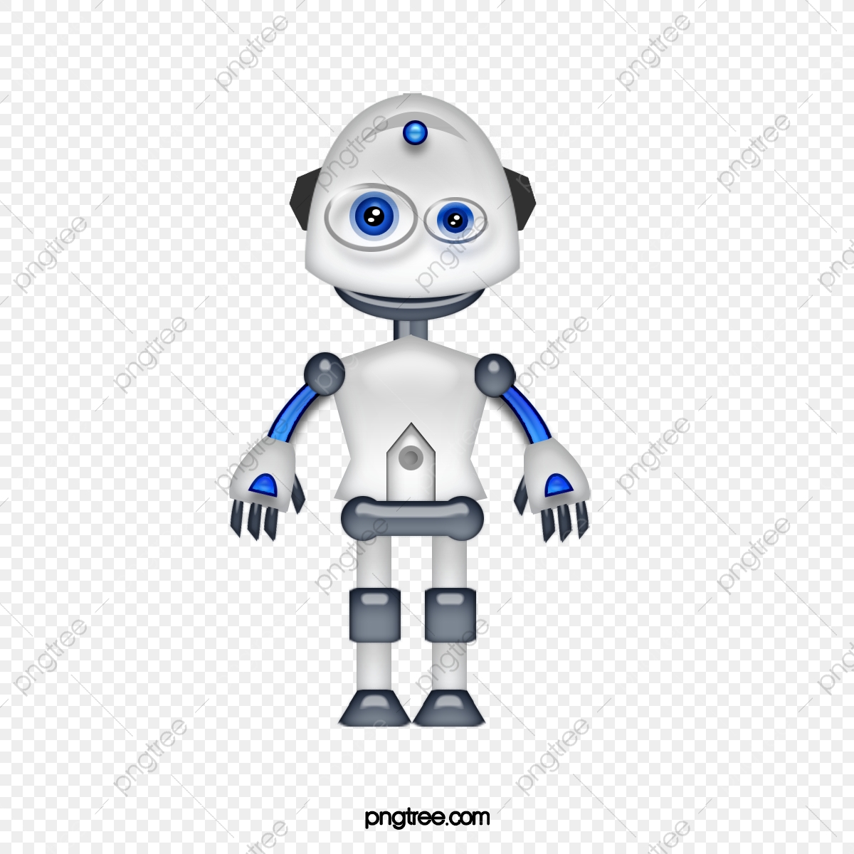 1200x1200 Hand Painted Cartoon Fashion Cute Robot, Cartoon Vector, Fashion