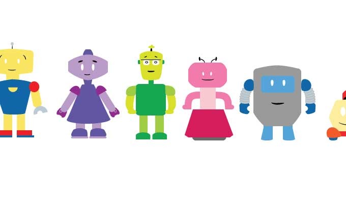 680x395 Cute Robots Vector Free Vectors Ui Download