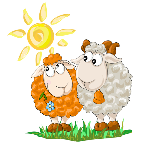 Cute Sheep Vector