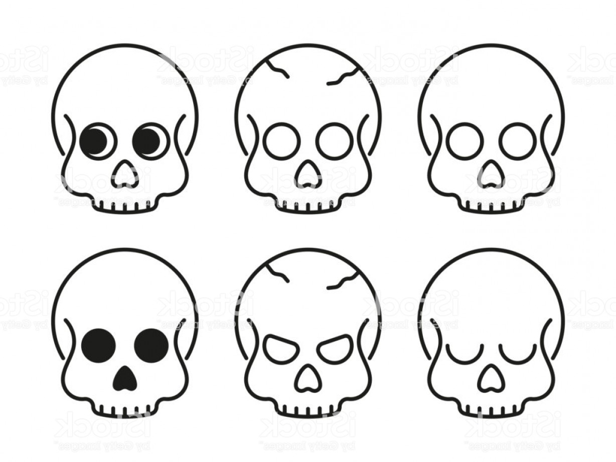 Set Of Skulls Vector Icons In Line Art Style Cute And Scary Skulls 1228x921 Set Of Skulls Vector Icons In Line Art Style Cute And Scary Skulls