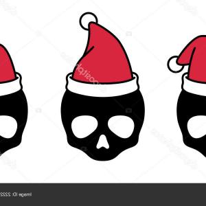 Stock Illustration Cute Skull Vector Santa Hat Christmas Head 300x300 Stock Illustration Cute Skull Vector Santa Hat Christmas Head