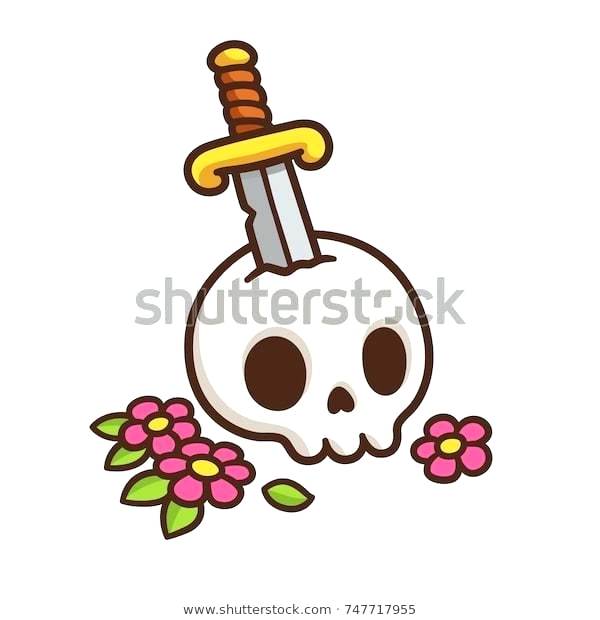 Skull Vector Cute Flowers 600x620 Skull Vector Cute Flowers