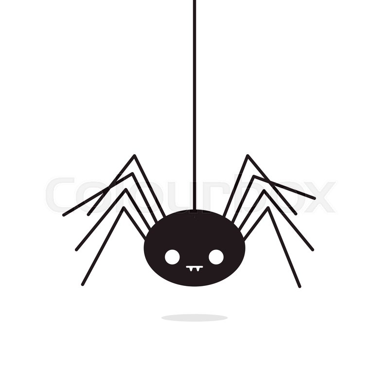 Cute Spider Hanging On Cobweb Stock Vector Colourbox 800x800 Cute Spider Hanging On Cobweb Stock Vector Colourbox