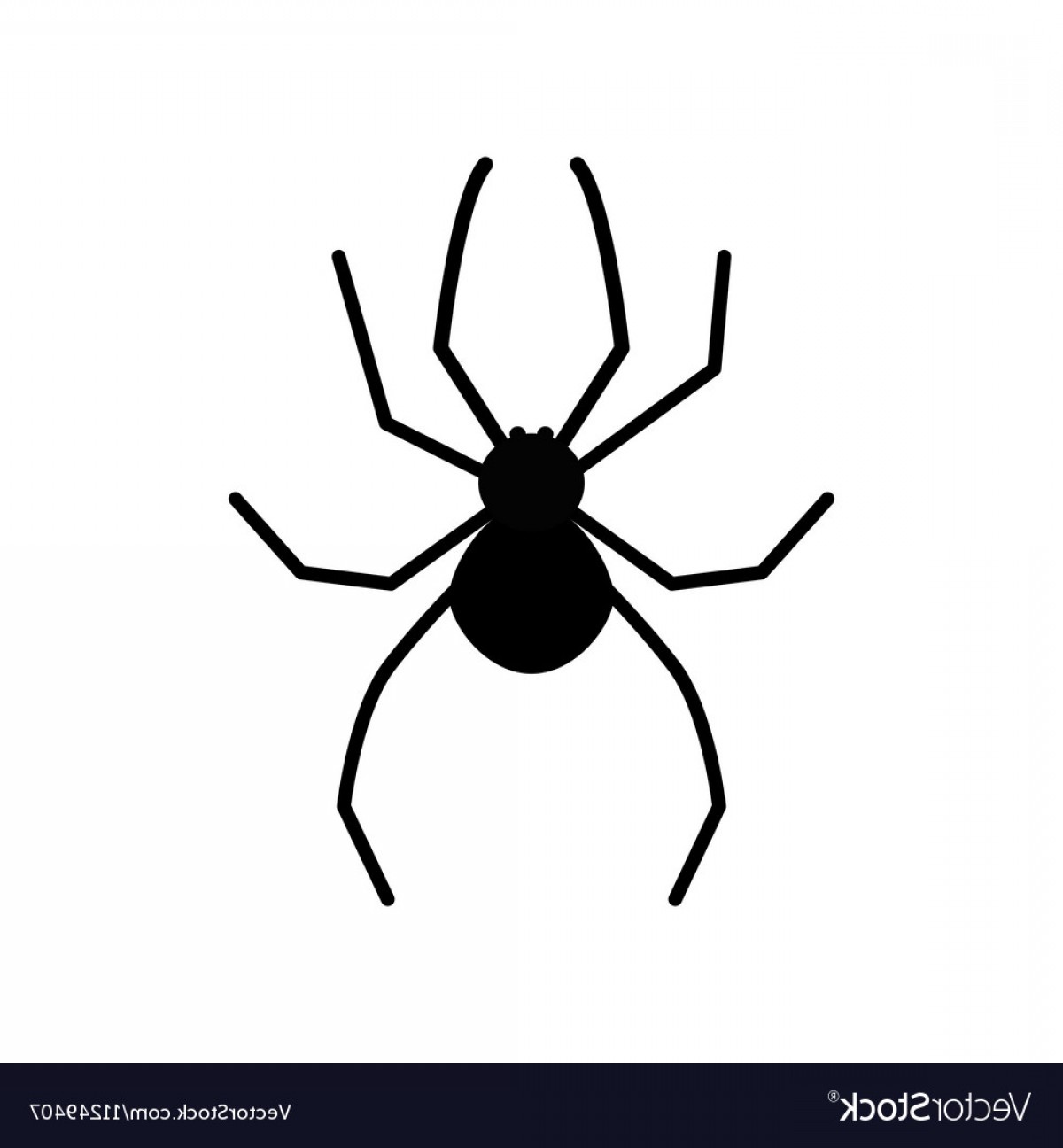 Cute Cartoon Black Spider Silhouette Poisonous Vector Soidergi 1200x1296 Cute Cartoon Black Spider Silhouette Poisonous Vector Soidergi