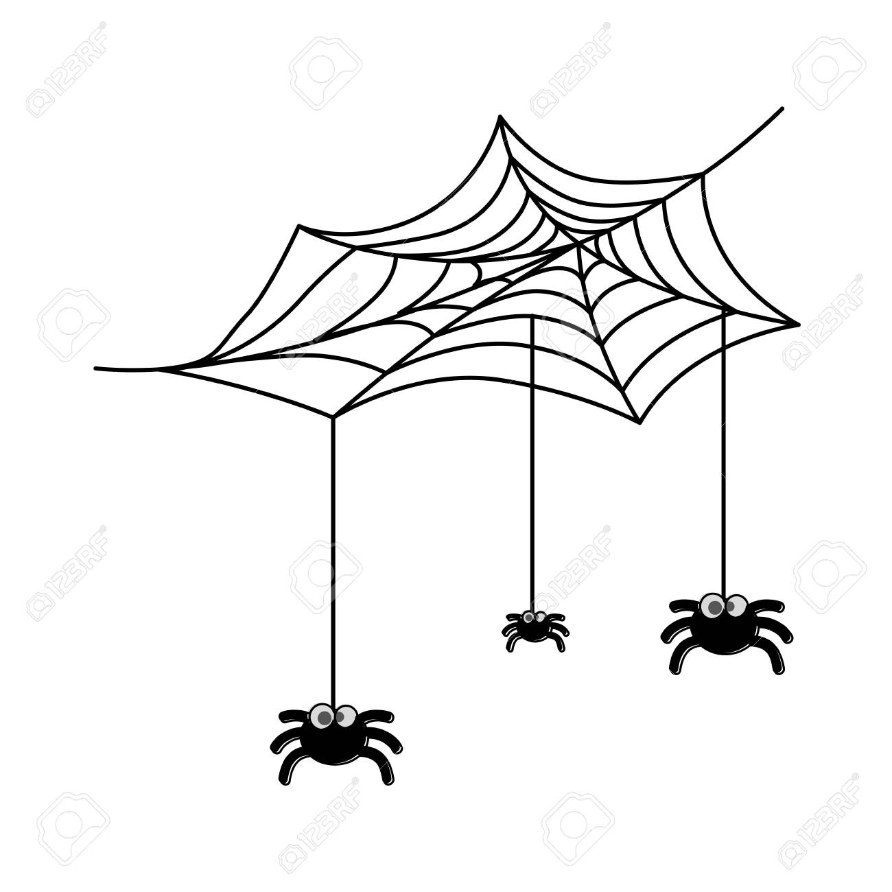 Cute Halloween Spiders Clipart 1300x1300 Cute Halloween Spiders Clipart