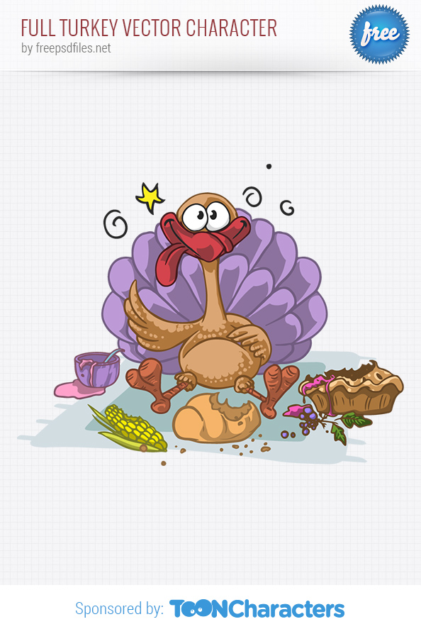 Full Turkey Vector Character 594x887 Full Turkey Vector Character