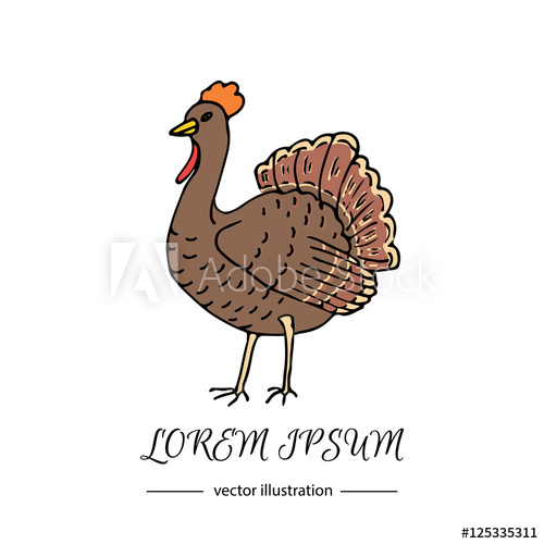 Hand Drawn Doodle Cute Turkey Icon Vector Illustration Isolated 500x500 Hand Drawn Doodle Cute Turkey Icon Vector Illustration Isolated