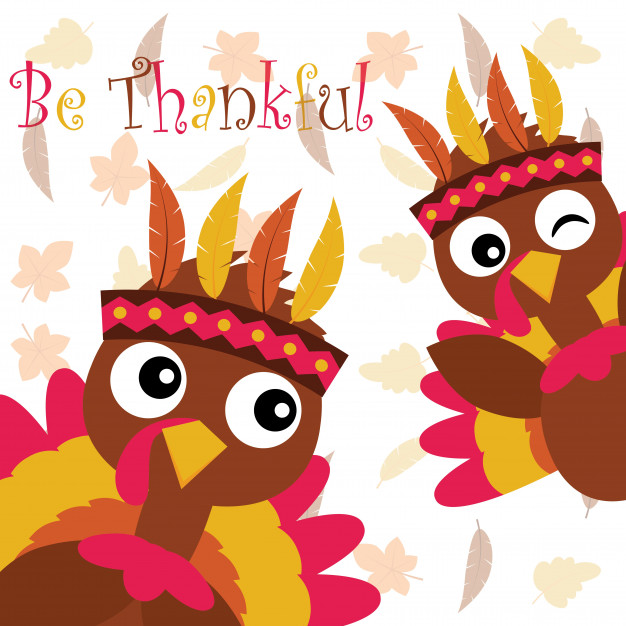 Vector Cartoon Illustration With Cute Turkey On Maple Leaves 626x626 Vector Cartoon Illustration With Cute Turkey On Maple Leaves