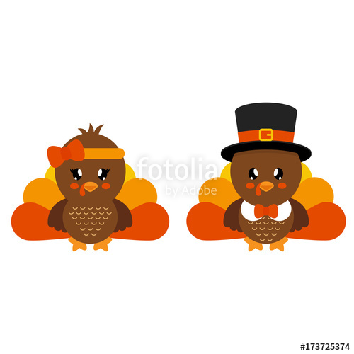 Cute Turkey Girl And Boy Stock Image And Royalty Free Vector 500x500 Cute Turkey Girl And Boy Stock Image And Royalty Free Vector