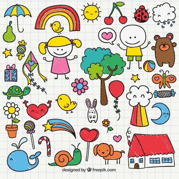 Cute Childrens Drawing Vector Free Download 626x626 Cute Childrens Drawing Vector Free Download