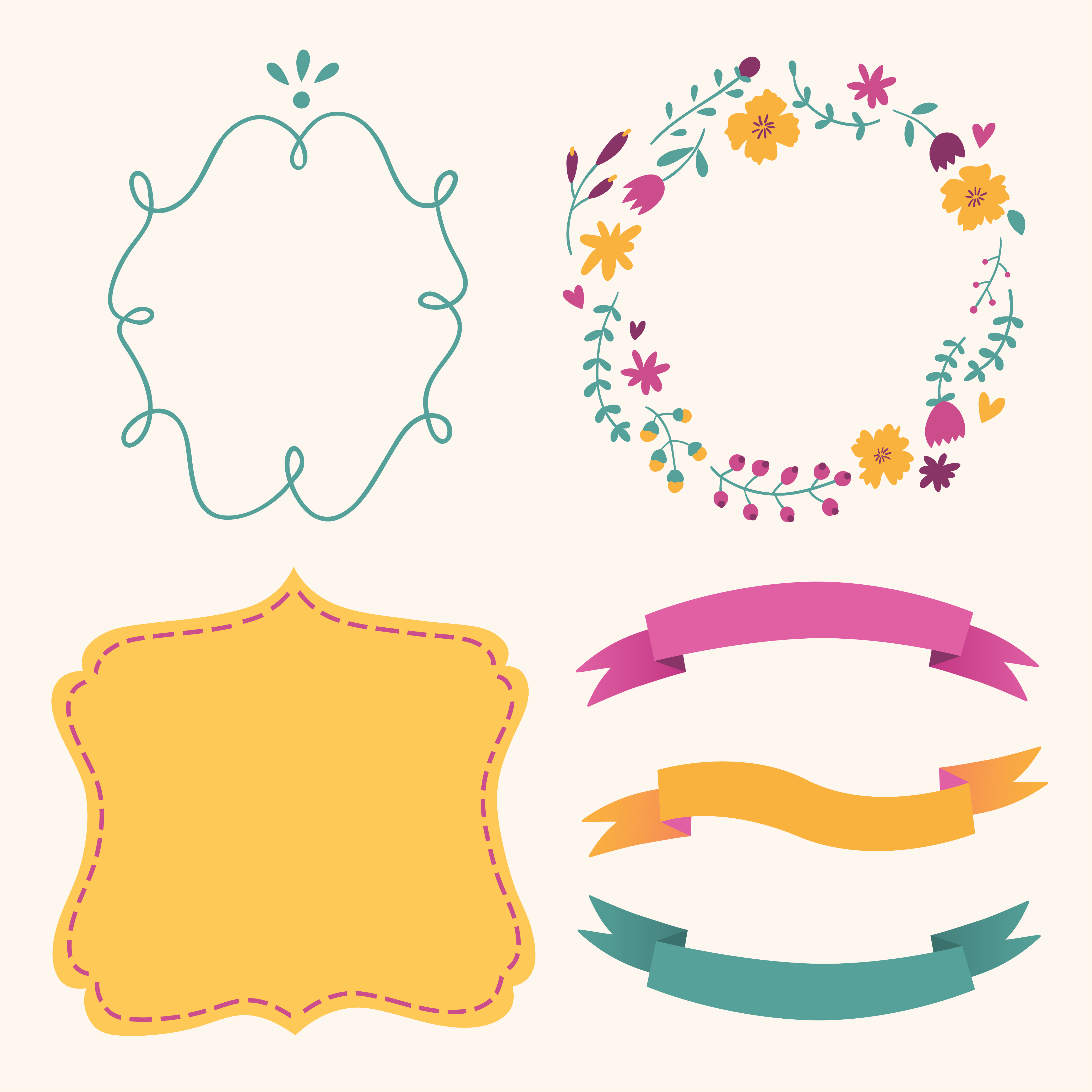Cute Frames Vector Set 4167x4167 Cute Frames Vector Set