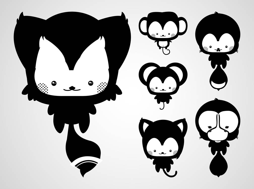 Vector Cute Animals Vector Art Graphics 1024x765 Vector Cute Animals Vector Art Graphics