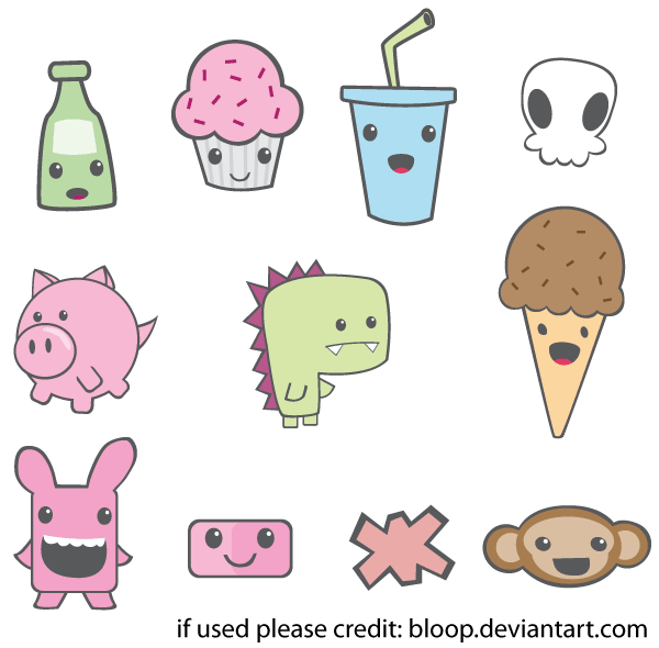 600x590 Cute Vector Pack Download Free Vector Art Free Vectors