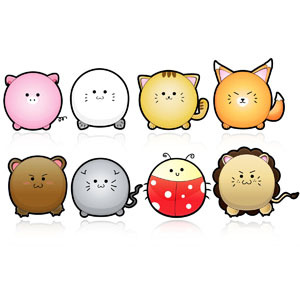 300x300 Free Cute Vector Animals Images