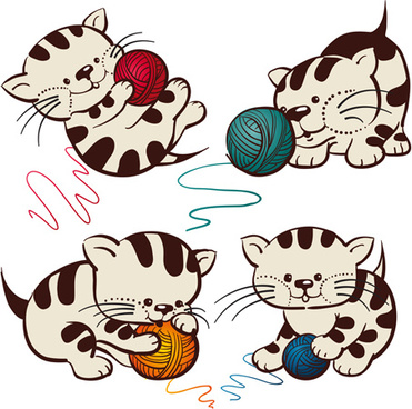 371x368 Cute Cat Vector Free Vector Download