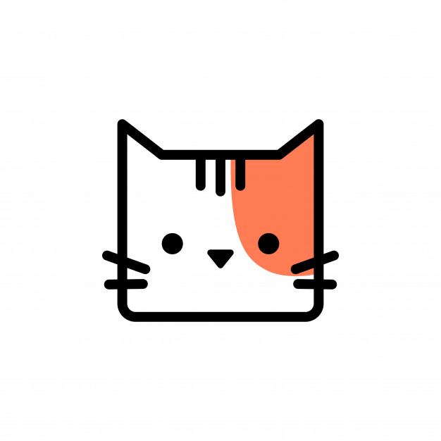 Cute Cat Head Cartoon Logo Vector Icon Vector Premium Download 626x626 Cute Cat Head Cartoon Logo Vector Icon Vector Premium Download