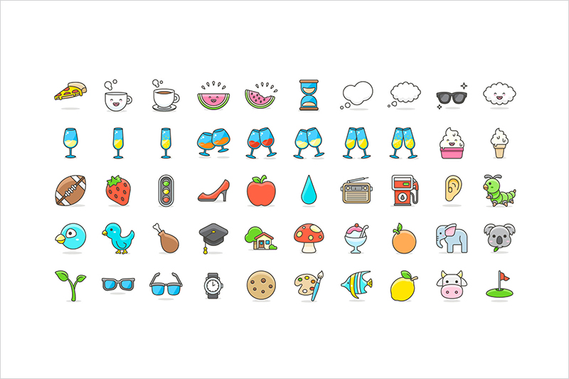 Free Cute Emoji Vector Icons Collection Dribbble Graphics 800x533 Free Cute Emoji Vector Icons Collection Dribbble Graphics