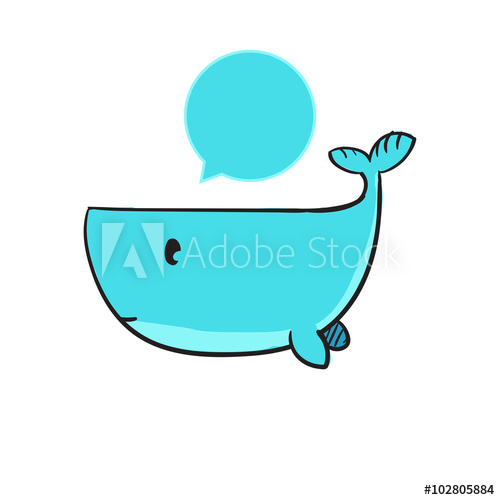 500x500 Cute Whale Vector